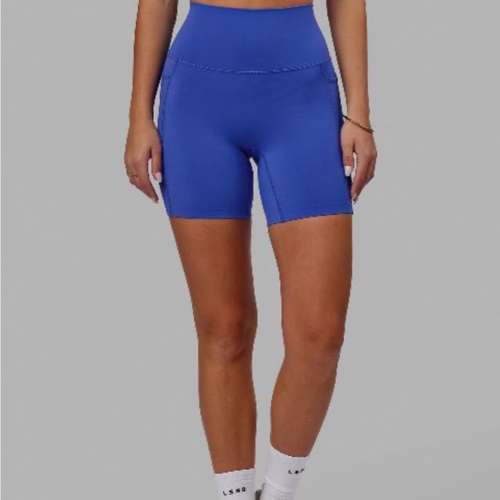 LSKD Elixir Mid-Length Shorts With Pockets - Power Cobalt - XXS